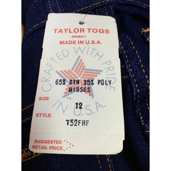 NWT Vintage Taylor Togs Expand-A-Waist Misses 12 Denim Jeans Embroidered Duck - Picture 5 of 11